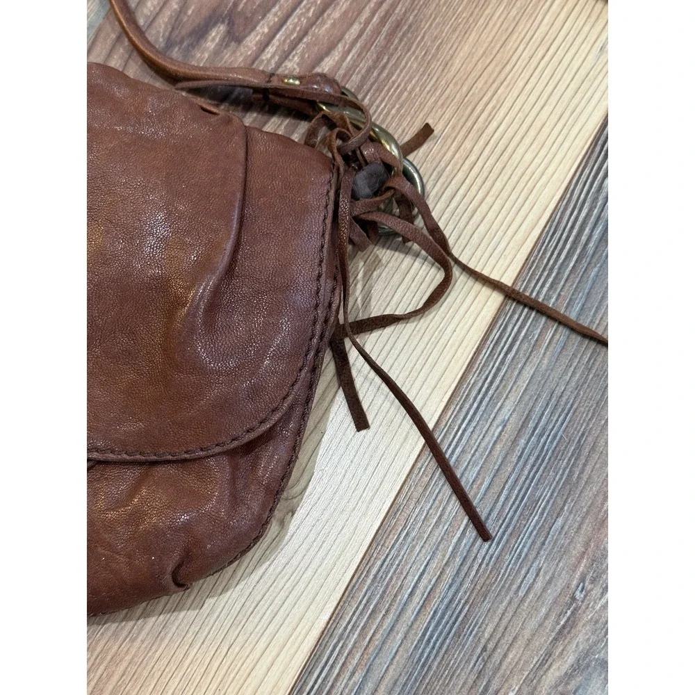 Lucky Brand Vintage ItalianLeather Boho Purse 10x7.5
